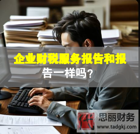 企業(yè)財稅服務(wù)報告和報告一樣嗎？