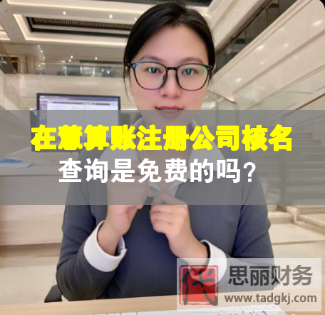 在慧算賬注冊公司核名查詢是免費的嗎？