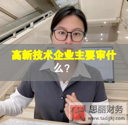 高新技術(shù)企業(yè)主要審什么？